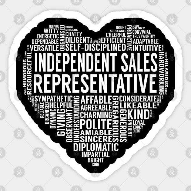 Independent Sales Representative Heart Sticker by LotusTee